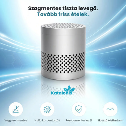 Katalonix Box – 10 évig működő nanokatalitikus szagtalanító hűtőbe, autóba, cipőtárolóba